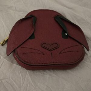 Fossil Red Bunny Key & Card Holder
